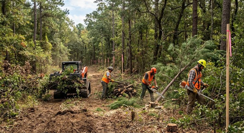 Property Line Clearing in Cumming, GA